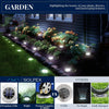 4/8pcs Solar Lights Outdoor, 8 LED Solar Landscape Lighting for Garden, Yard, Pathway (Cool/Warm White)