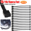 5-15PCS 4 Pin PWM Connector Case Fan Extension Power Cable 26cm for Compure CPU Cooling System for Computer Connector Case Fan