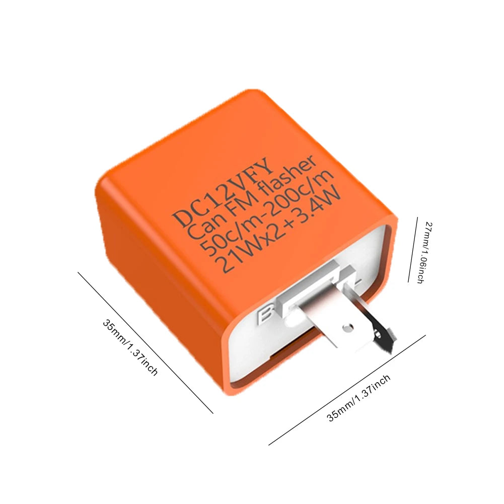 DV 12V Frequency Relay Adjustable Turn Signal Indicator 3 Gear Fix Motorcycle Flasher Multiple Protection LED Turn Indicator