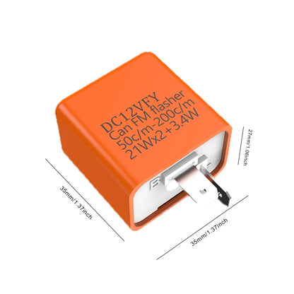 DV 12V Frequency Relay Adjustable Turn Signal Indicator 3 Gear Fix Motorcycle Flasher Multiple Protection LED Turn Indicator