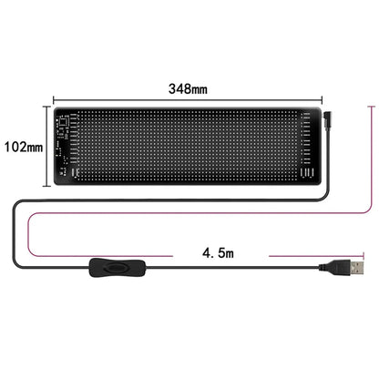 RGB Car Devil Eyes Light Led Soft Screen DIY Car Windshield Dynamic Eyes Light Flexible Matrix Screen Smart Phone App Control