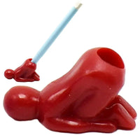 Novelty Desktop Pencil Holder Bend Over Humorous Pencil Holder Creative Stationery For Student Gift Portable Pen Holder For