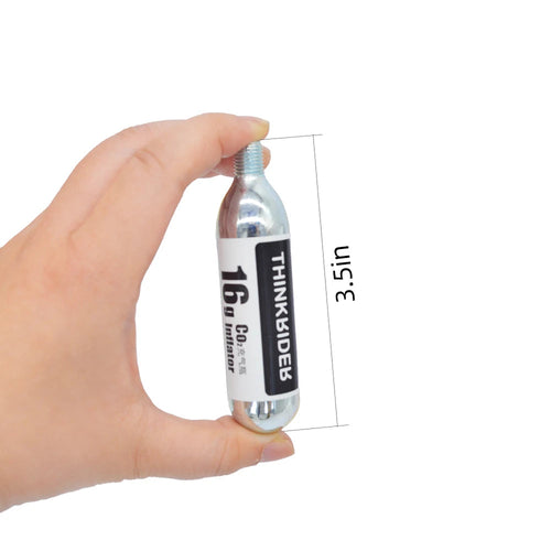 ThinkRider 16g Threaded CO2 Cartridges or CO2 Inflator for Bike Tires - Cartridge for CO2 Inflator with Threaded Connection EzBuyCo