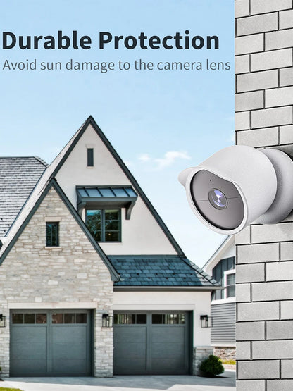 Silicone Case Cover All Weather Protection Waterproof Protective Skin Cover for Google Nest Cam Outdoor Or Indoor (Battery)
