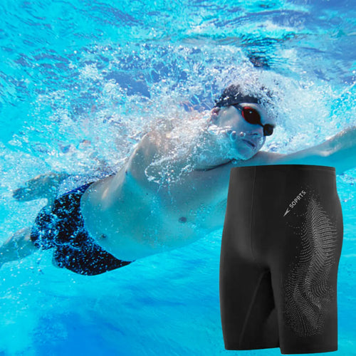 Men Swimwear Tight Swim Quick-Drying Professional Racing Training Swimsuit Comfortable Adjustable Racing and Training Swimsuit