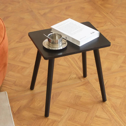 Side Table, Small Black End Accent Table for Living Room Bedroom Office Small Spaces, Modern Side Table Nightstand