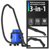 DayPlus Industrial Vacuum Cleaner Hoover Wet and Dry 4800W Powerful Suction Bagless, 16Kpa, 15 Litre Capacity, 4 Caster Wheels