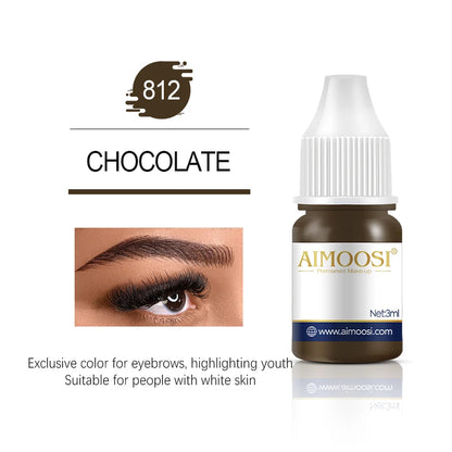 Tattoo Ink Nano Pigment Milkly Colors For Semi Permanent MakeUp Sets Tint Eyebrow Eyeliner Lips Beauty 3ml Microblading Pigments
