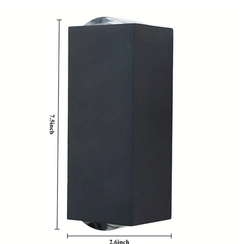 LED Up & Down Modern Wall Lamp, Aluminum Anti-Rust Outdoor Indoor Wall Sconce, 10W 3000K Warm White