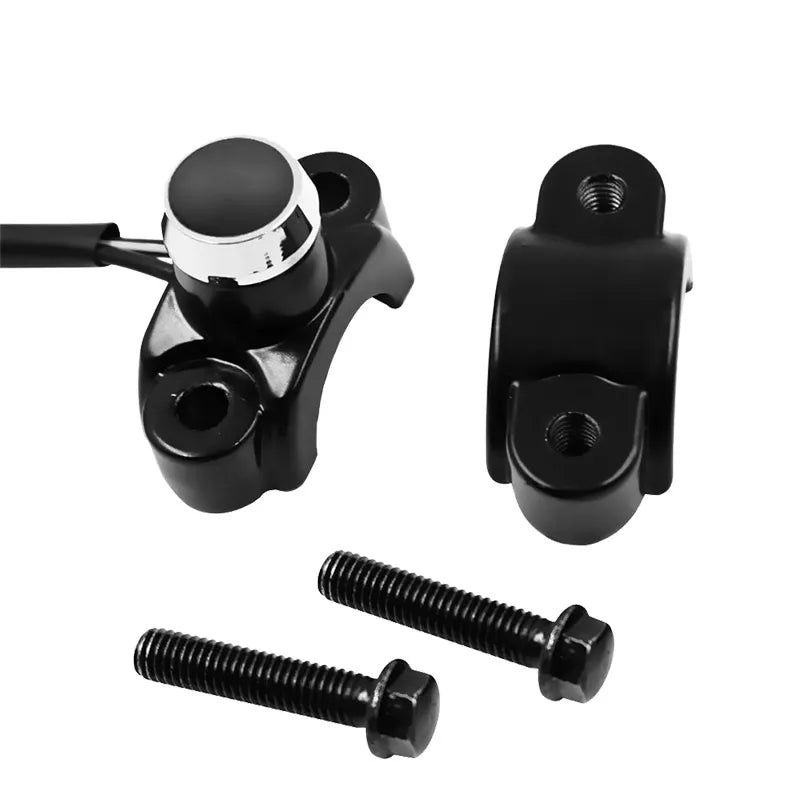 22mm 7/8" Handlebar Motorcycle Switch Self-locking ON OFF Button LED Lights Headlight fog lamp Switches For Cafe Racer Motorbike