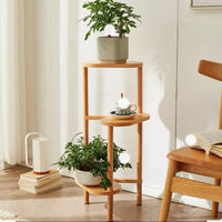 3 Tier Plant Stand Corner Bamboo Plant Shelf Rack Pot Stand Holder Indoor Plant Ladder Shelf Flower Display Rack