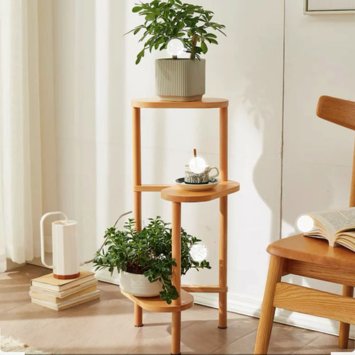 3 Tier Plant Stand Corner Bamboo Plant Shelf Rack Pot Stand Holder Indoor Plant Ladder Shelf Flower Display Rack