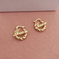 18mm Custom Name Earrings Customize Name Earrings for Children Gifts for children Thick fried dough twist Earrings