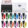 Nail Extension Gel Kit, 12 Colors Extension Nail Extension Gel Set Soak Off UV Gel For All In One Kit Builder Nail Gel Gift
