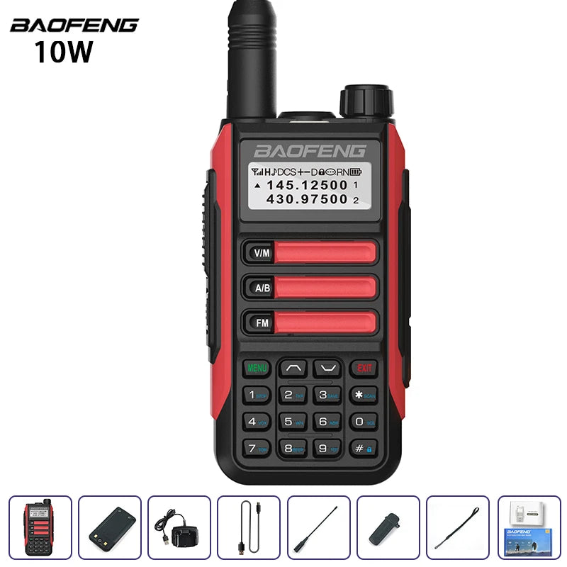 Baofeng UV-16 IP68 Waterproof Walkie Talkie Dual Band High Power Radio Dual Band Vhf Uhf CB Ham Radio Long Range  Two Way Radio