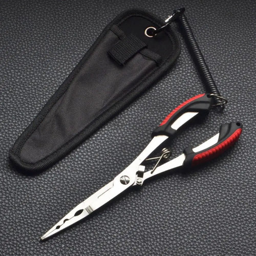 Fish Pliers Ergonomics Anti-slip High-strength Multifunctional Cut Fishing Line Fishing Tied Hooks Pliers Angling Equipment