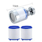 40-2PCS Faucet Water Filter Soften Hard Water Shower Head Bath Filtration Purifier Element Remove Chlorine Heavy Metals Filtered