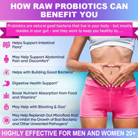 Probiotic Supplement, 120 Billion CFU, with Prebiotics and Digestive Enzymes to Support Gut Digestion and Immune Health
