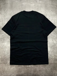 Men's Black Crew - Neck Short - Sleeve Cotton T - Shirt (200g) with "Bill & Ted's Excellent Adventure" Heat - Transfer Print