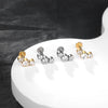 1Pc G23 Titanium Ear Tragus Cartilage Helix Daith Piercing Stud Earrings for Women Internal Thread Labret Piercing Lip Ring 16G