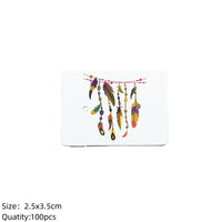 100pcs Cardboard Earring Display Card Paperboard Jewelry Label Hanging for Entrepreneurship Selling Small Businesses Packaging