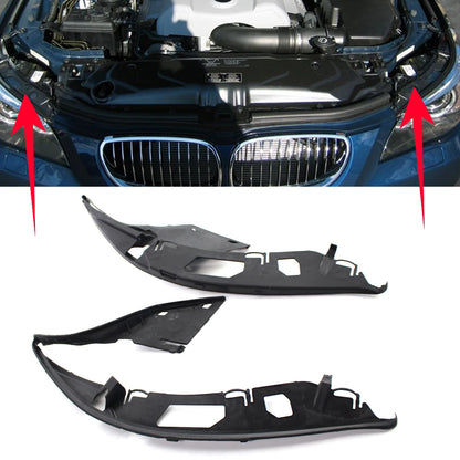 1 Pair Car Headlight Lens Seal Gasket for BMW E60 5 Series 04-10 m5 63126934511 63126934512 Car Headlight Lens Shell Cover