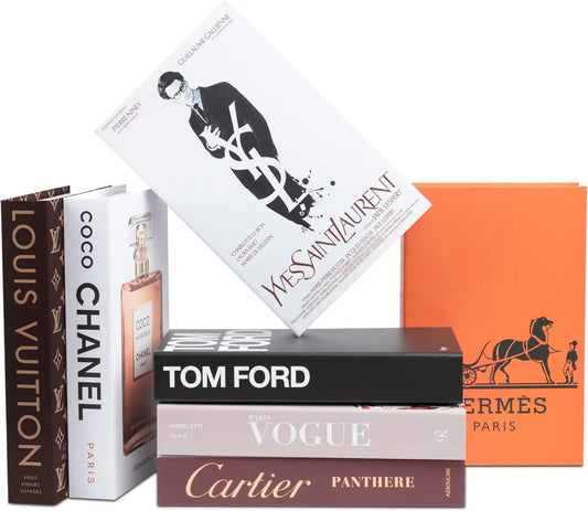 7 Pcs Decorative Books - Fake Books For Home Decor, Aesthetic Books For Room Decor, Living Room, Preppy, Book Shelf, Shelf
