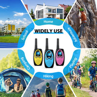 AWANFI Walkie Talkies Rechargeable 3 Pack for Kids Adults, 2 Way Radios with 1200 mAh Li-ion Battery, 22 Channels for Outdoor EzBuyCo