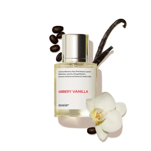 Dossier - Ambery Vanilla 1.7Oz (50ml) - Eau de Parfum - Inspired by Y S.L's B.lack O.pium - Long-lasting Fragrance - Feminine EzBuyCo