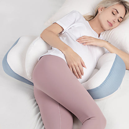 Pregnancy Pillow, Pregnancy Waist Protection Pillow Side Sleeping Pillow Pregnant Women Lying Support Pillow