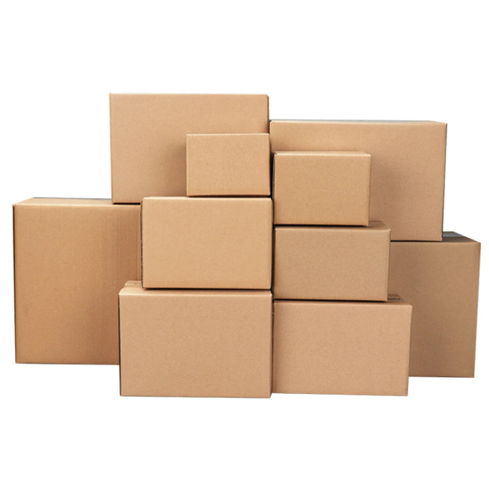 100 Corrugated Paper Boxes Stackable Cardboard Boxes Durable and Eco-Friendly Packaging Solution 8x6x4"
