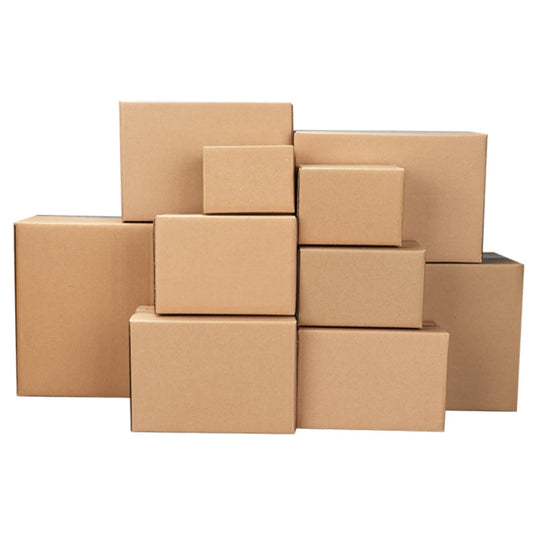 100 Corrugated Paper Boxes Stackable Cardboard Boxes Durable and Eco-Friendly Packaging Solution 8x6x4"