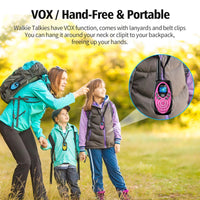 AWANFI Walkie Talkies Rechargeable 3 Pack for Kids Adults, 2 Way Radios with 1200 mAh Li-ion Battery, 22 Channels for Outdoor EzBuyCo