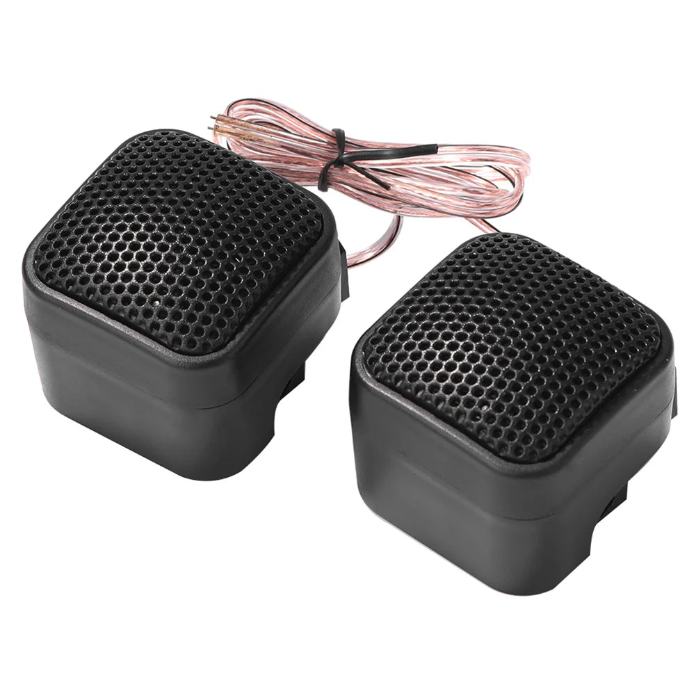2PCS 500W Car Tweeter Speaker DC 12V 5A Mini Car Tweeter Speaker Universal Car Speaker High Efficiency for Car Audio System
