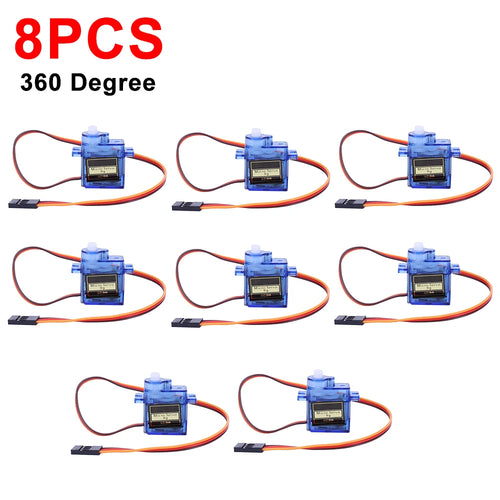 1-100pcs SG90 9G Micro Digital Servo Motor 180/360° Fixed-Wing Micro Gear Servo Motor for Rc Helicopter Toy Airplane Aircraft
