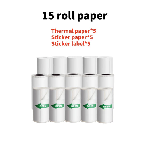 Dolewa D5 Inkless Printing Machine Thermal Printer Label Maker 12-57mm Adjustable Sticker Printer for Code Tag Journal