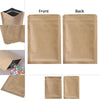 Zip Lock Mylar Packaging Bags with Tear Notch,Multi Sizes Smell Proof Kraft Paper Bags,Heat Sealing Ziplock Pouches,Eco-friendly