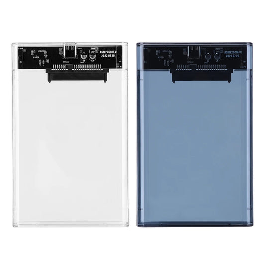 2.5inch External Hard Drive Enclosure SATA To USB3.1 8TB SSD HDD Hard Disk Box Transparent Plug and Play for Notebook Computer