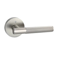 Viladepot Privacy Door Handle Knurled Handle Lever Bedroom Bathroom Passage Door Lock Reversible Keyless
