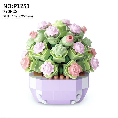 LOZ Flower Bouquet Building Blocks Kit DIY Flowers Block Toys Set Valentine's Day Rose Bricks Set Gift for Girls Friends adults