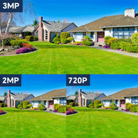 2K/3MP wireless outdoor security Camera 5200 mah battery powered PIR body detection night vision with spotlight two-way call