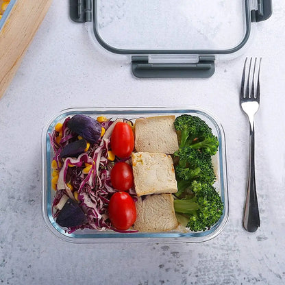 [10-Pack] Glass Meal Prep Containers W/ Lids, MCIRCO Food Storage Containers W/ Snap Locking Lids, Airtight Lunch Containers,