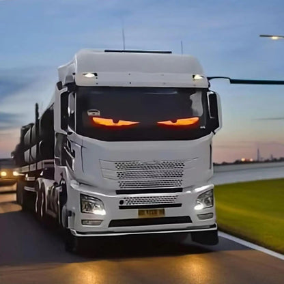 RGB Car Devil Eyes Light Led Soft Screen DIY Car Windshield Dynamic Eyes Light Flexible Matrix Screen Smart Phone App Control