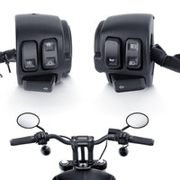 Motorcycle 1"25mm Handlebar Control Switch With Wiring Harness For Harley Softail 1996-2012 Dyna Sportster 883 1200 V-Rod