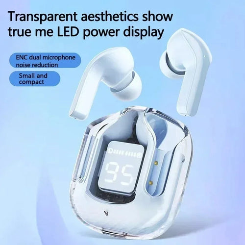 TWS T2 Wireless Earbuds Transparent Wireless Bluetooth Headset HIFI Sound Quality Bluetooth 5.3 for Xiaomi Huawei Oppo Vivo