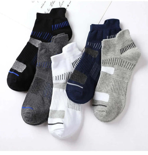 5 pairs of socks, men's anti odor socks, men's socks, sports basketball socks, sweat absorbing socks