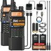 2X BAOFENG M-5R 8W Walkie Talkie 3800mAh Battery Multi Band AM Type-C USB Copy Upgraded UV-5R UV5R Long Range Two Way Ham Radio