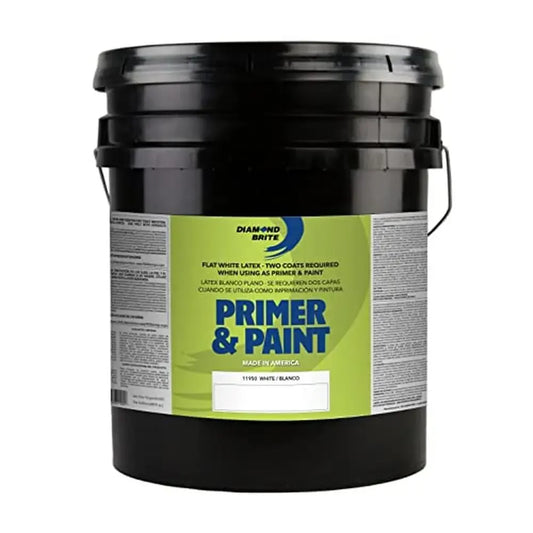 5 Gallon Latex Paint & Primer in One Washable Matte Finish Ideal Dry Wall Trim Textured Surfaces Brush Roll or Spray Application
