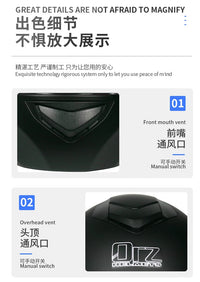 Casco capacetes double dual lens helmet motorcycle helmet full face helmets downhill racing helmets motorfiets helm EzBuyCo