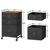 HOOBRO 3-Drawer Mobile File Cabinet Vertical Filing Cabinet Office Cabinet Filing Cabinet Rolling Printer Stand